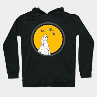 Birdwatcher Pup Design Hoodie